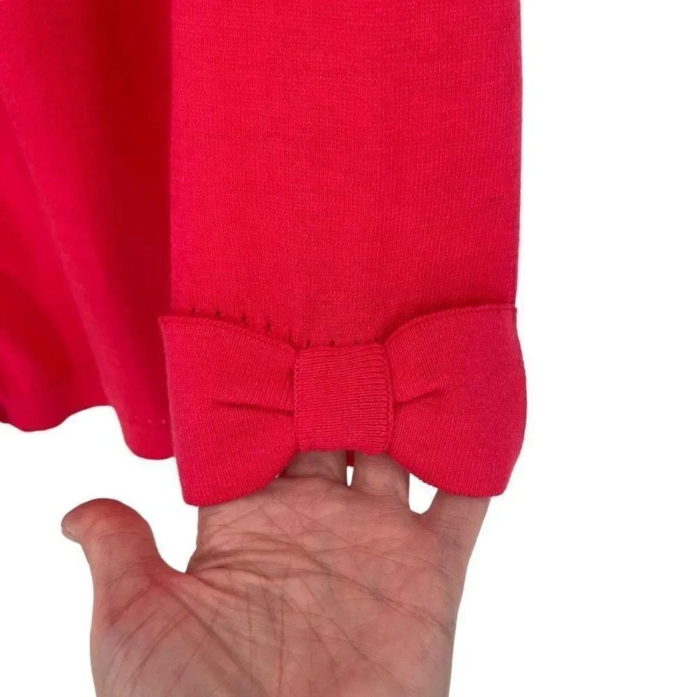 Kate Spade‎ New York Live Colorfully Somerset Cardigan Sweater Women Small Pink